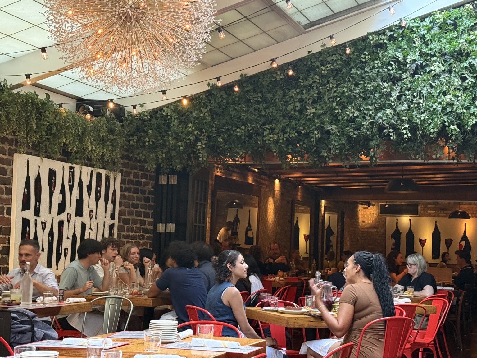 The lively dining room at Caf&eacute; Ba-Ba-Reba.