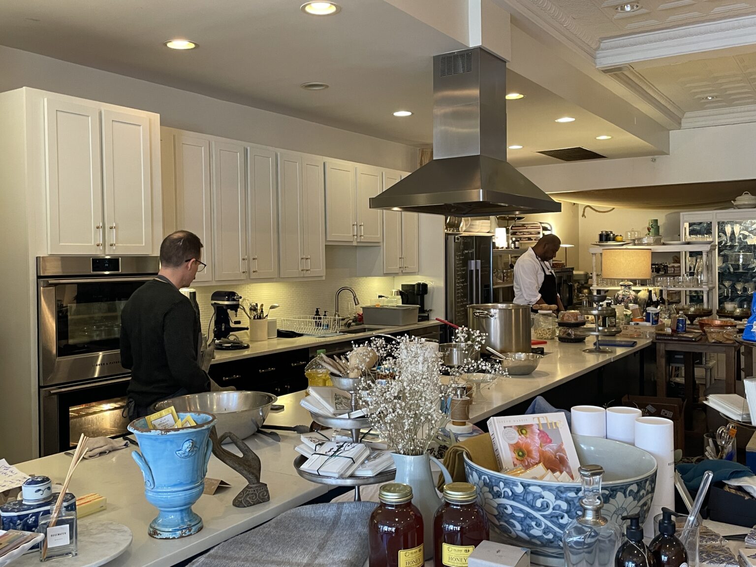 The kitchen and provisions at The Kismet Table.