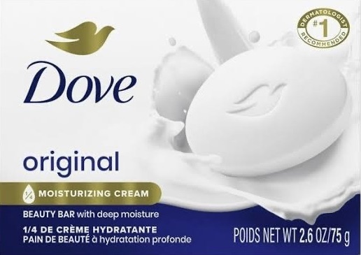 Dove soap bar, the first syndet bar
