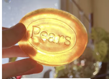 The iconic amber Pears bar