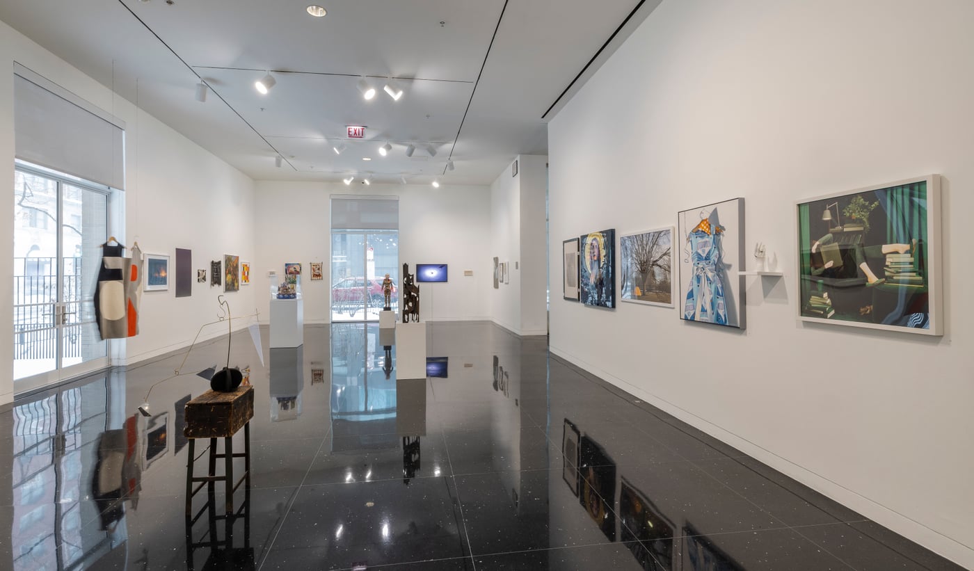 Gallery view, 92nd Exhibition of Visual Artist Members, Arts Club of Chicago