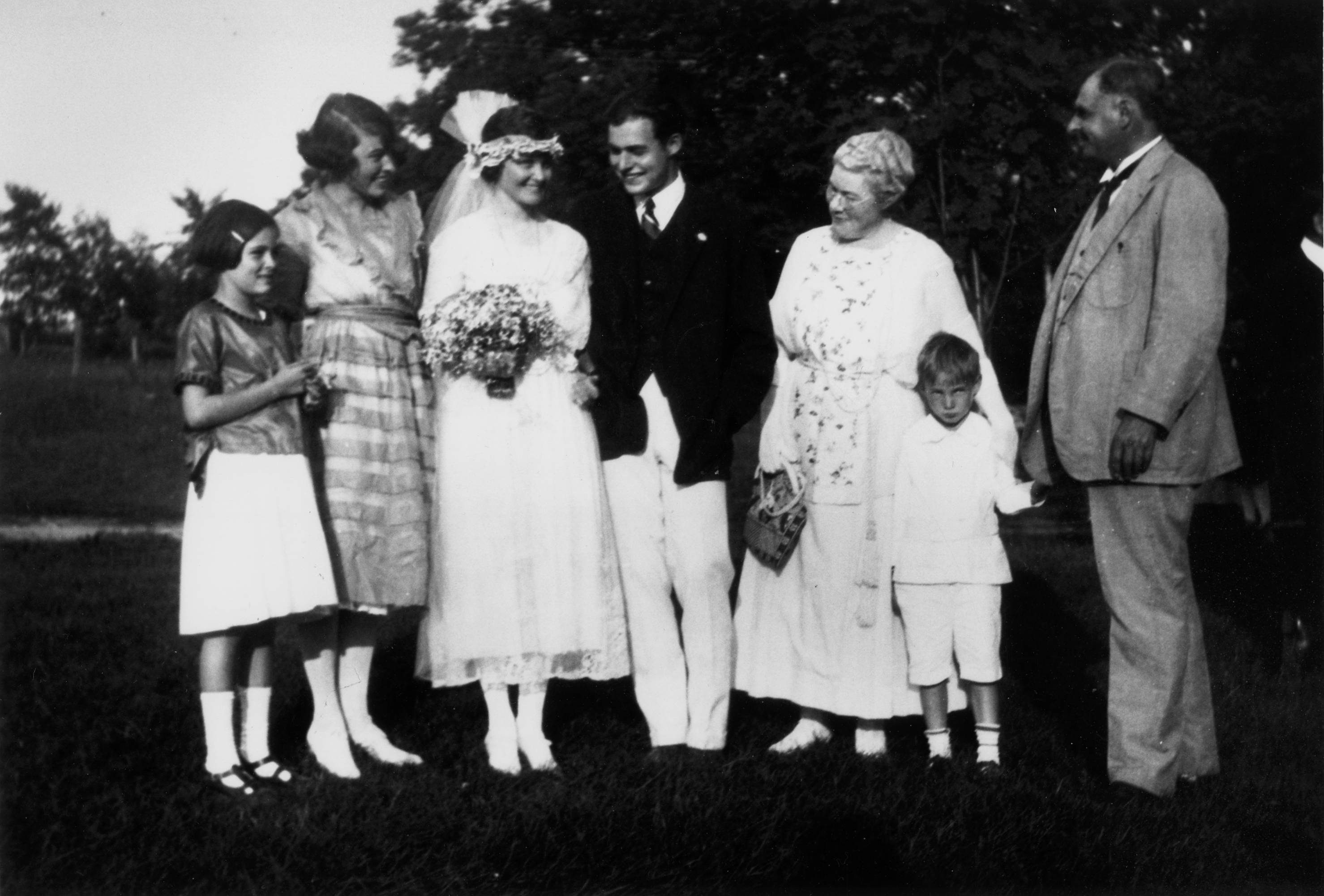 Ernest Hemingway and Hadley Richardson on their wedding day, 1921