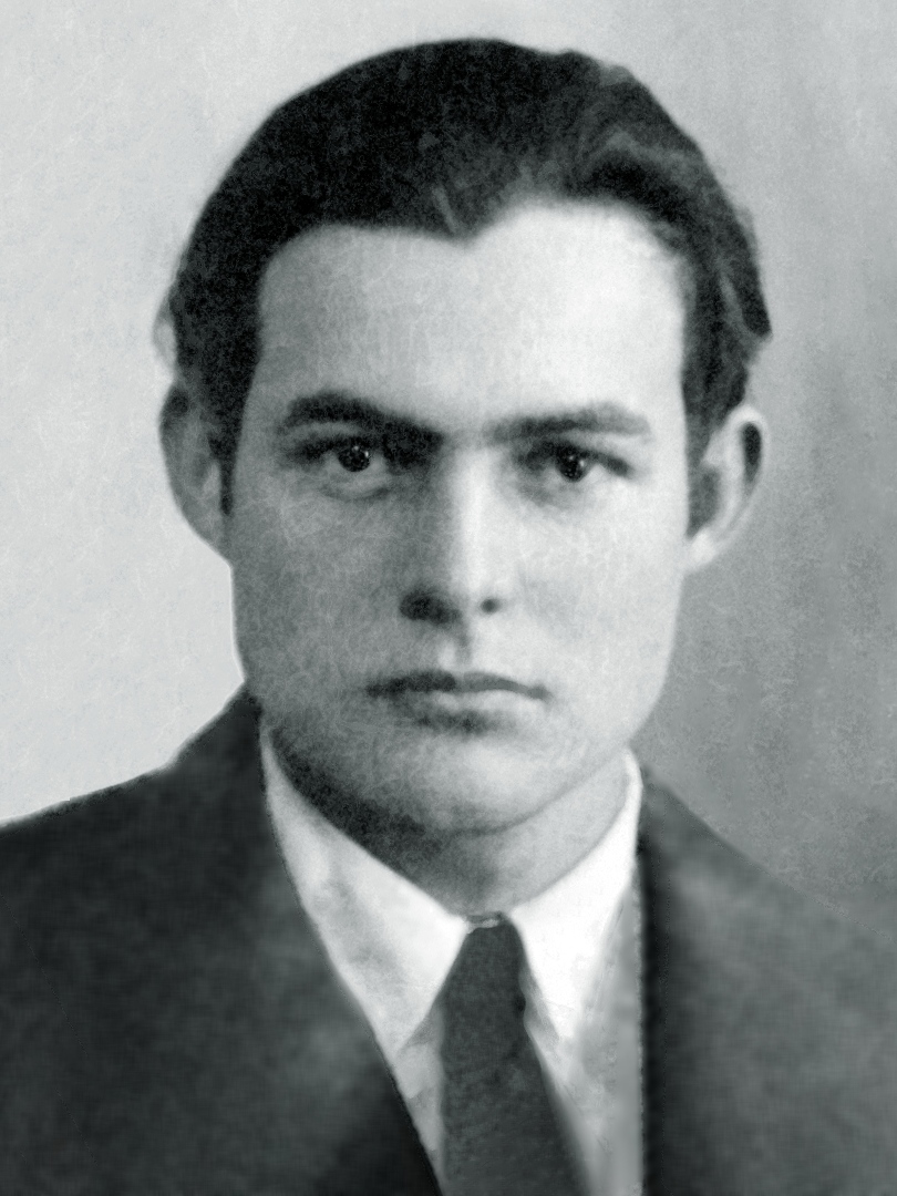 Ernest Hemingway, 1923 passport photograph