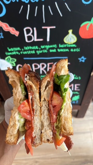 BLT sandwich at Wells Street Kitchen & Juice