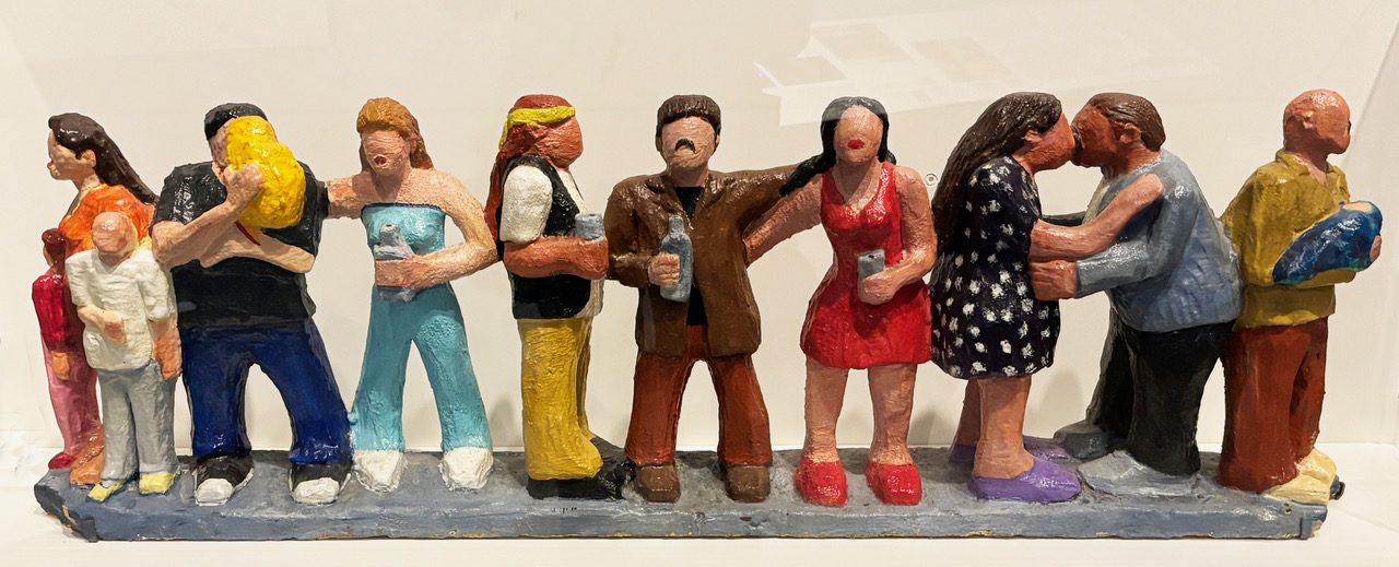 Sculpture by Román Villarreal in the Aquí en Chicago exhibition