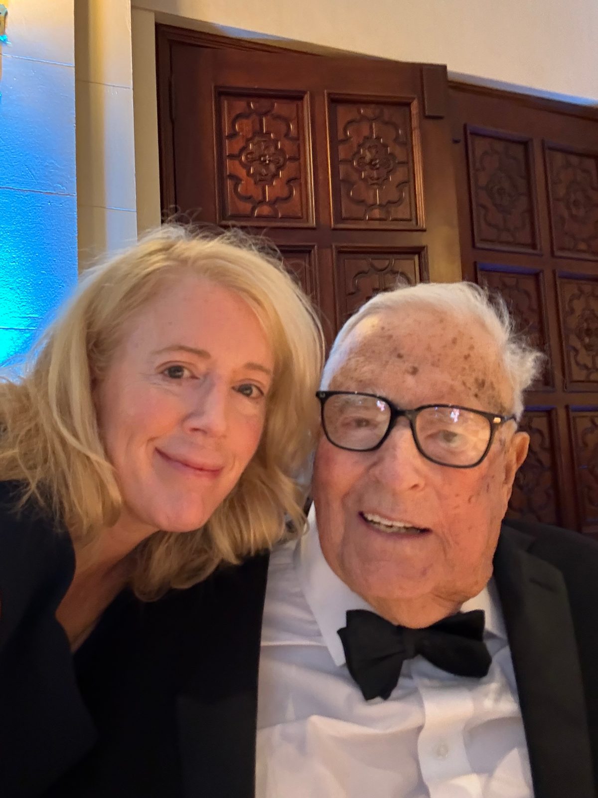 Kipper with her father John