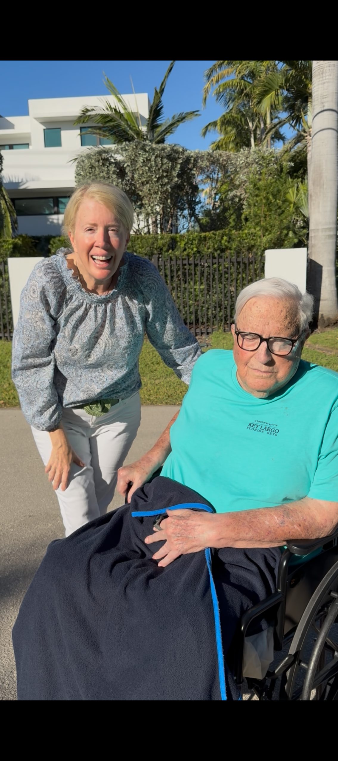 Kipper Hendrick with her father John