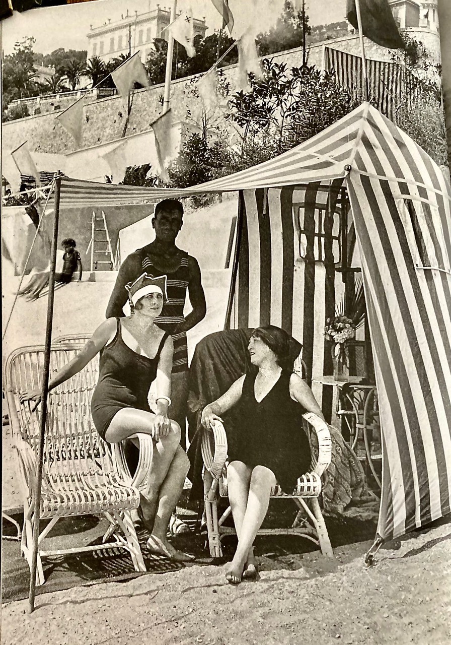 Bathers at Larvotto Beach, Monaco, 1920