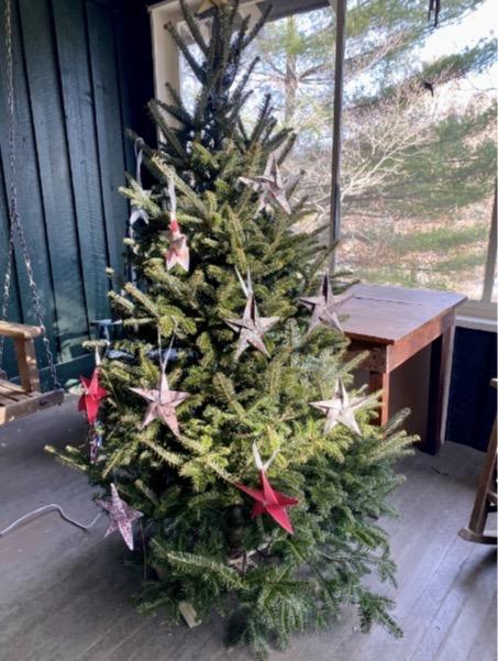Our cabin's Christmas tree