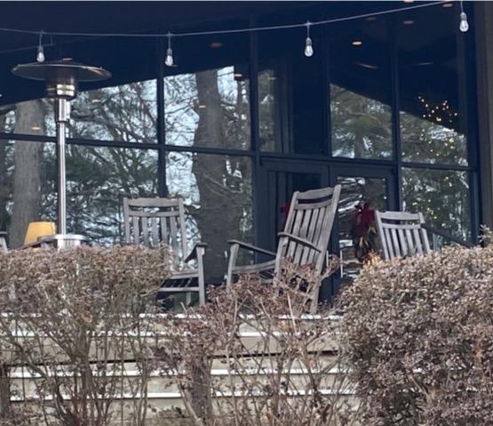 Rocking chairs await spring