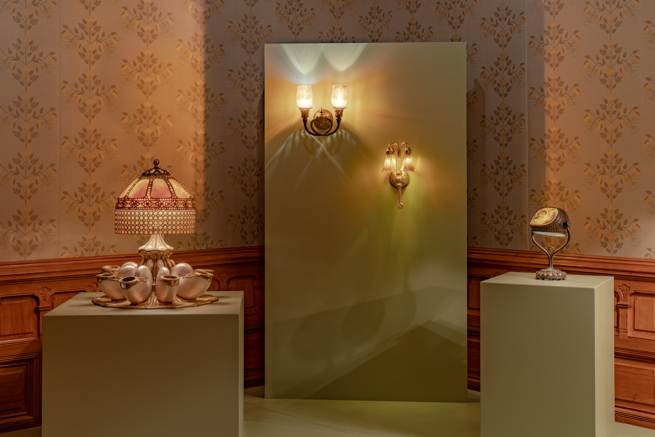 Tiffany lamp at the Driehaus Museum