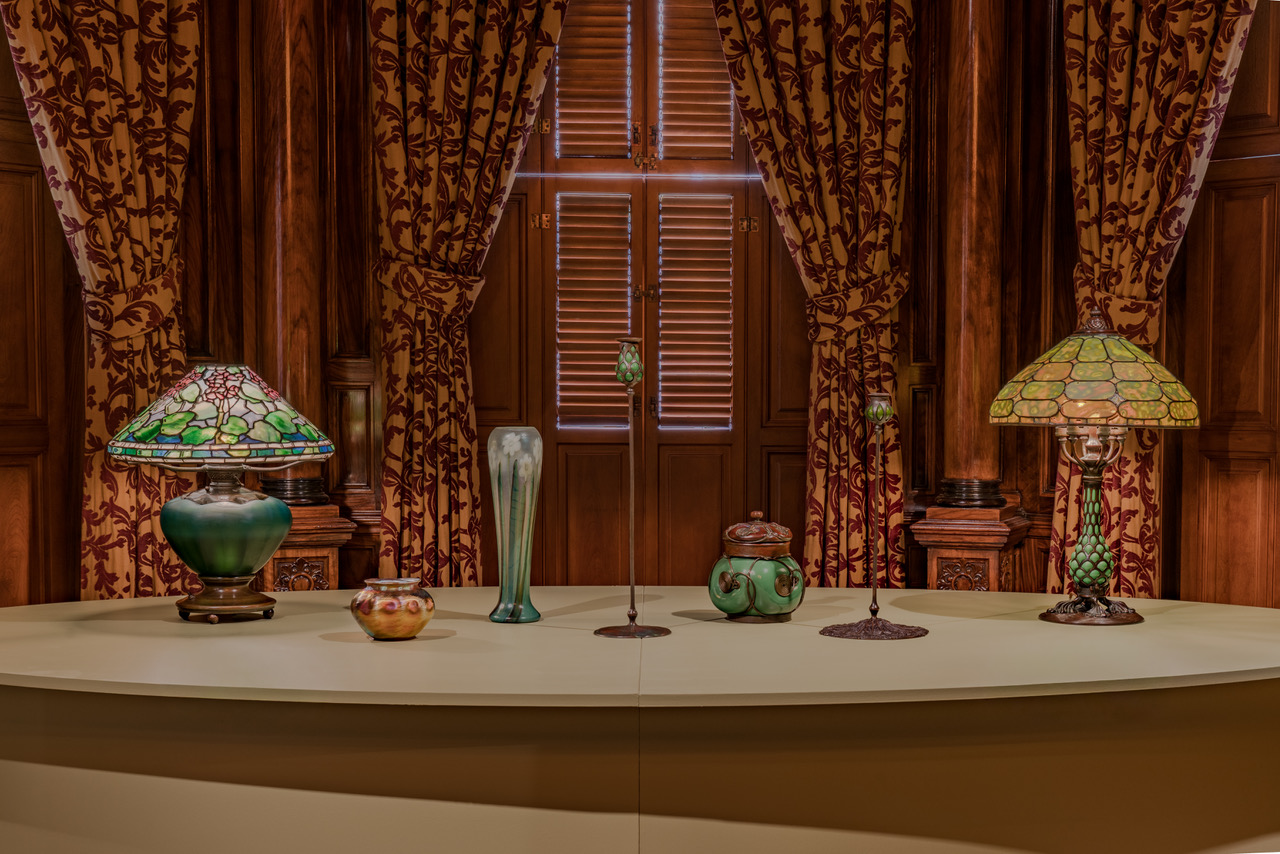 Tiffany lamp at the Driehaus Museum