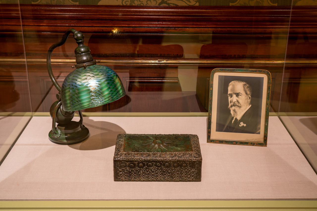 Tiffany lamp at the Driehaus Museum