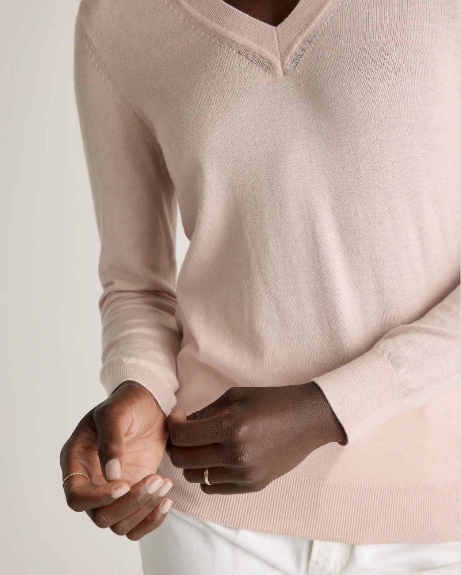 Pink cashmere sweater