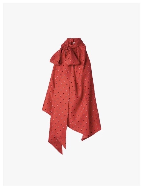 Acne Studios scarf-detailed top