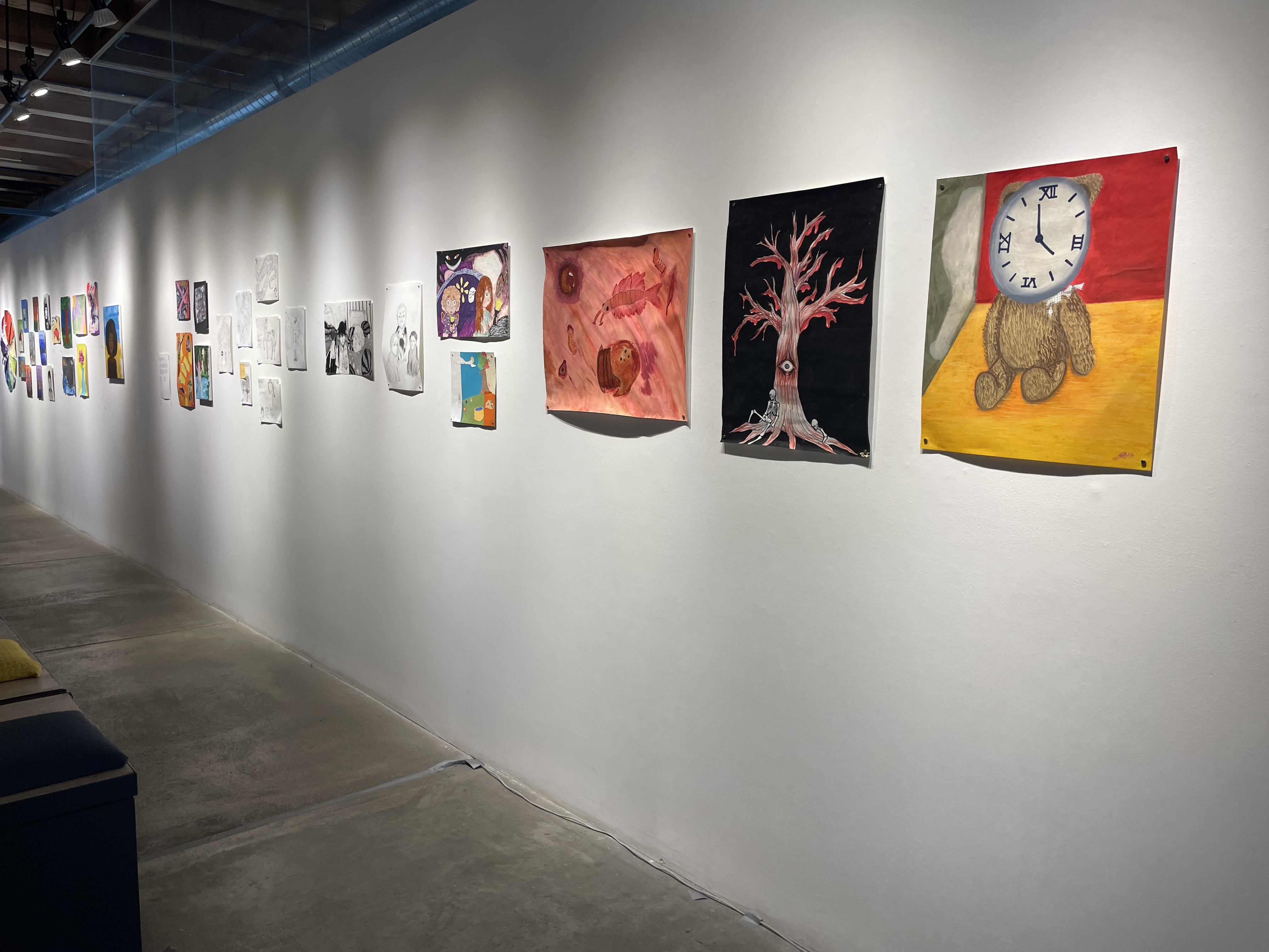 Student artwork from a surrealism course at Marwen