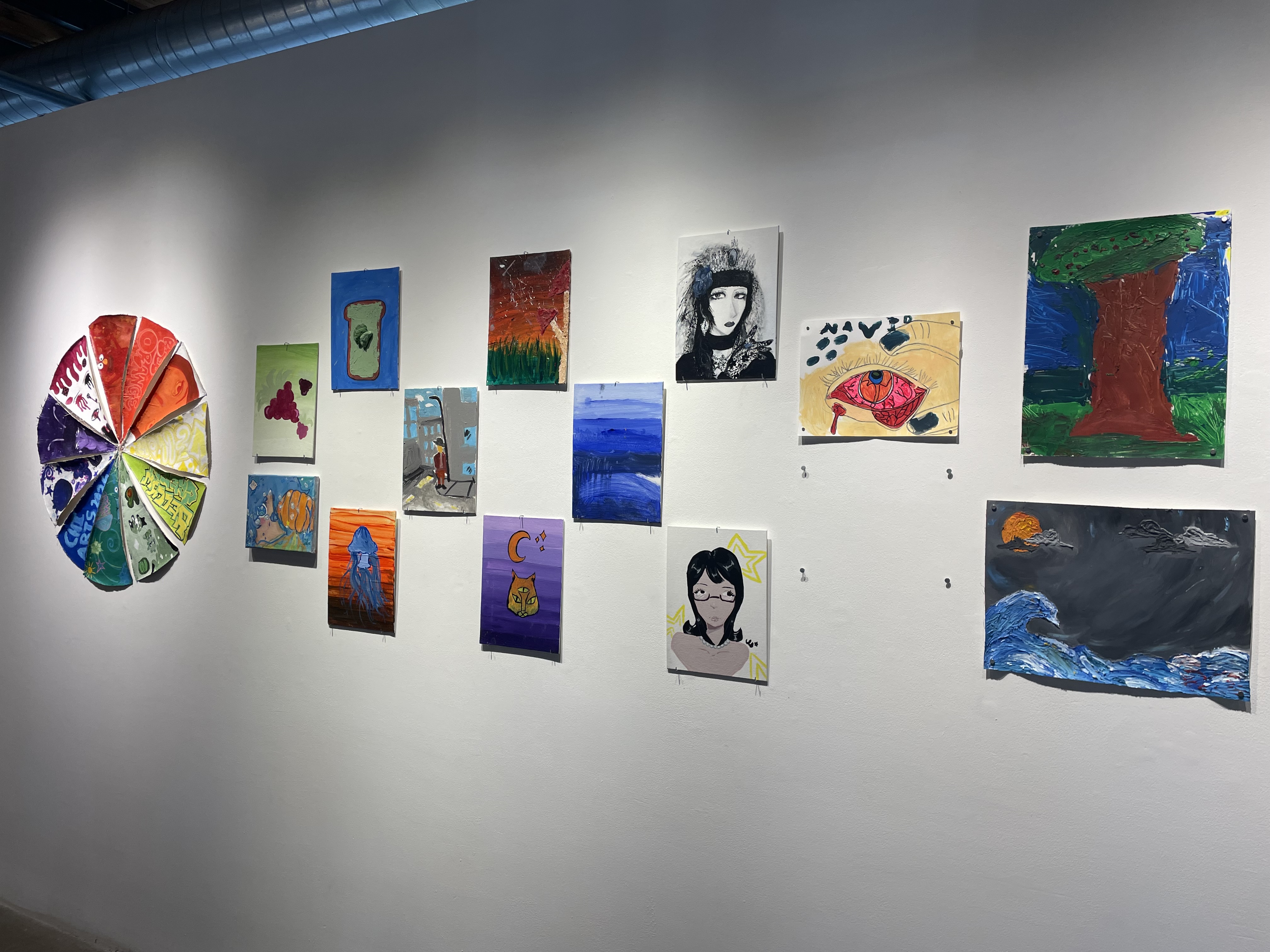 Student artwork from a color theory class at Marwen