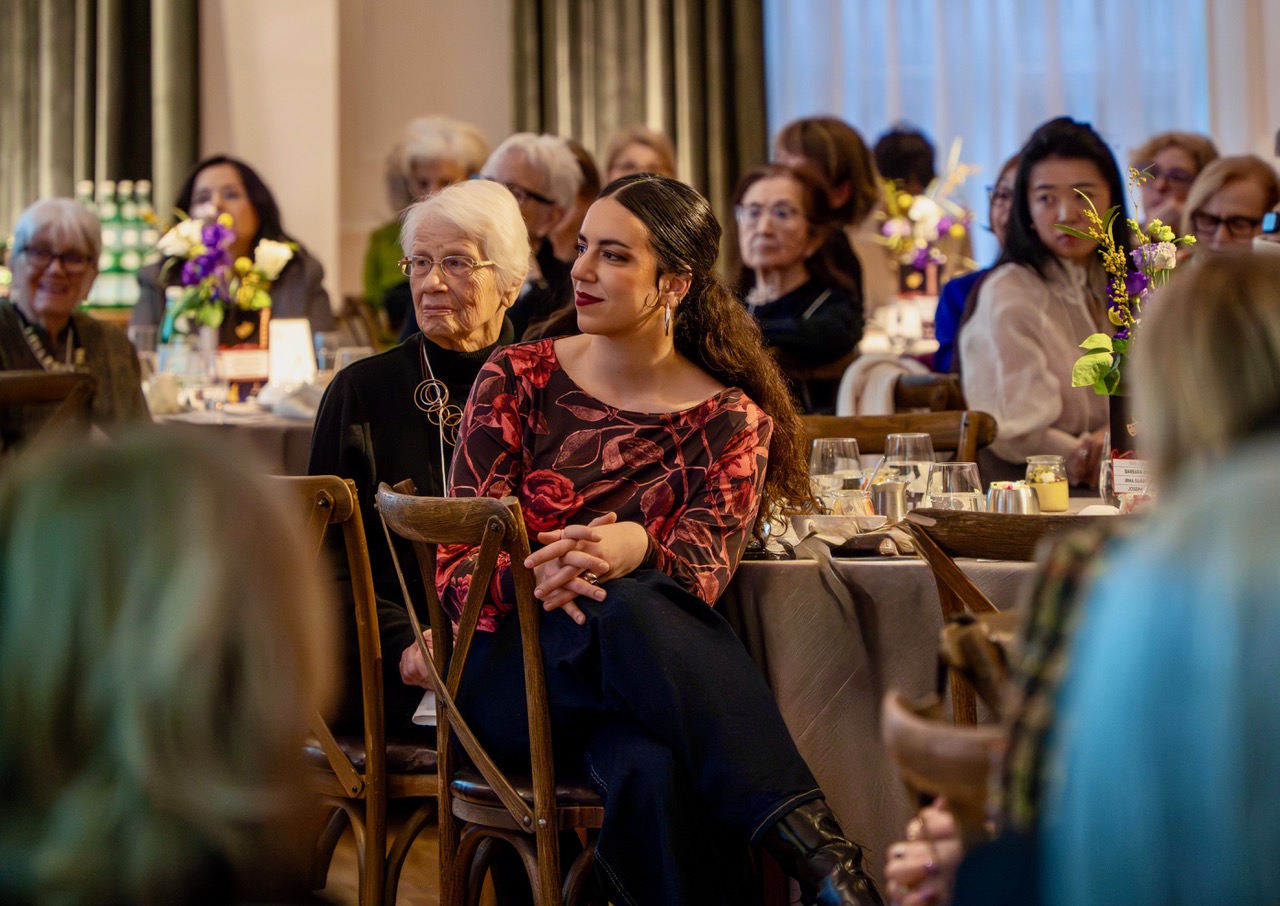 Crowd engaged with the panel discussion