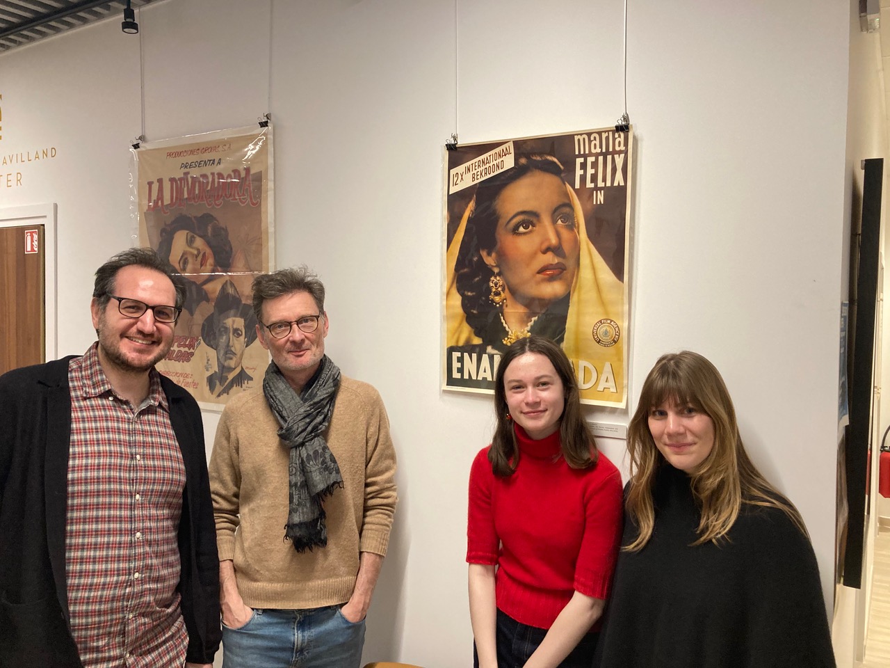 AUP team at the Maria Félix exhibition opening