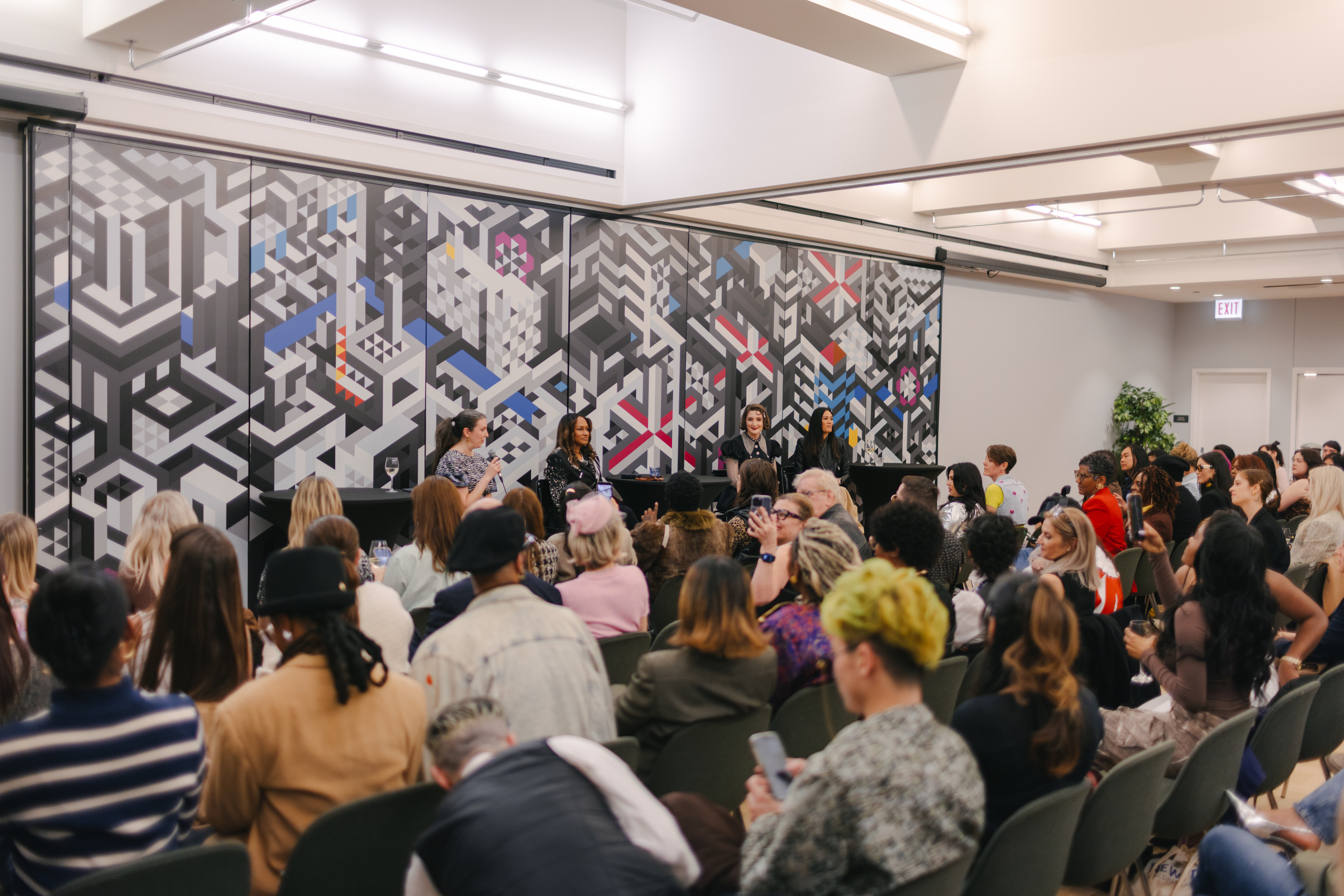 Maggie Gillette and panelists