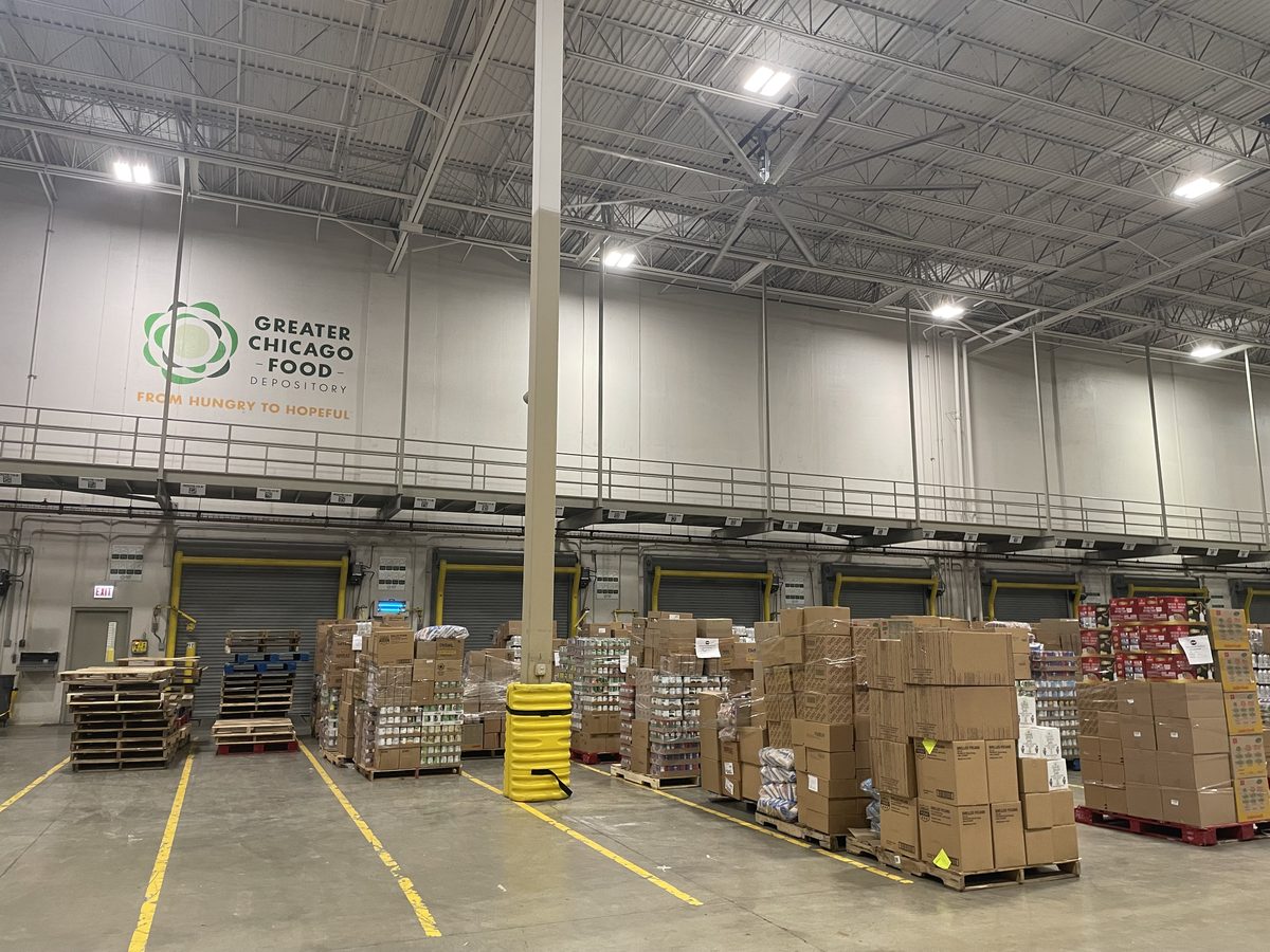 Loading dock at the Greater Chicago Food Depository