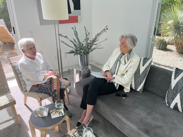 Pat Booth and Biba Roesch