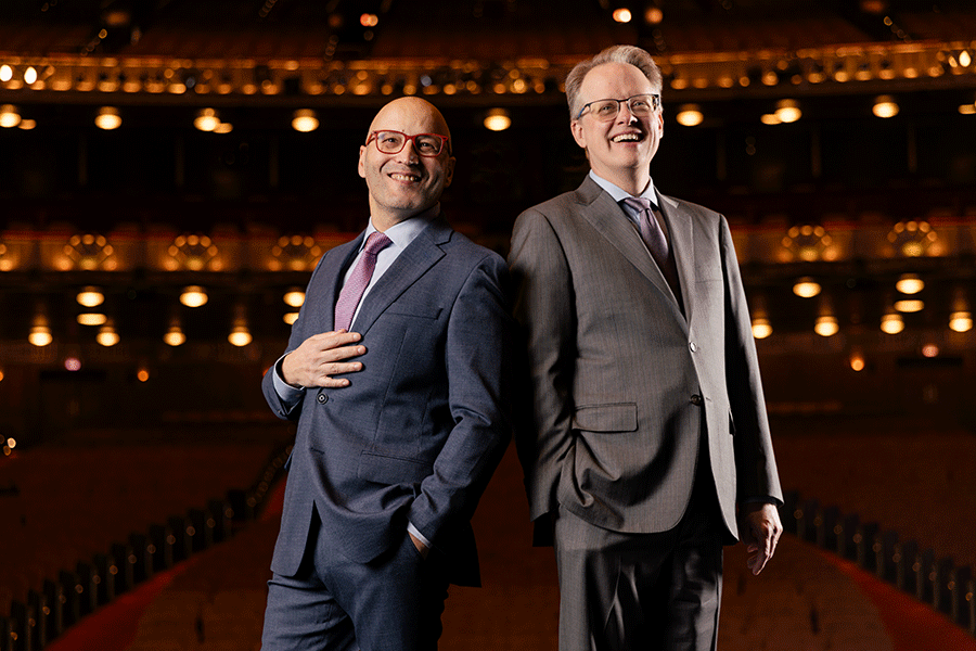 Lyric Opera Music Director Enrique Mazzola and Lyric General Director John Mangum
