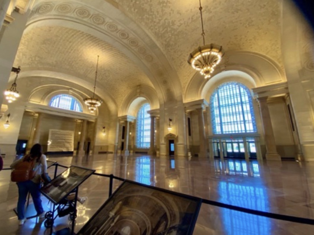Michigan Central ceilings and windows