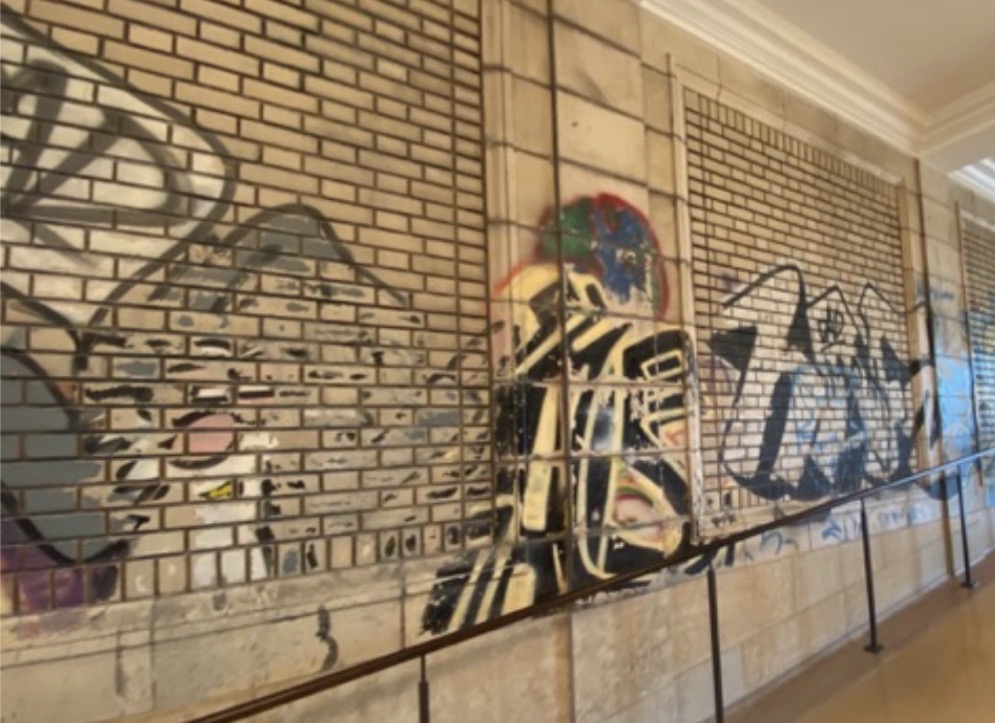 Preserved graffiti from the pre-renovated station