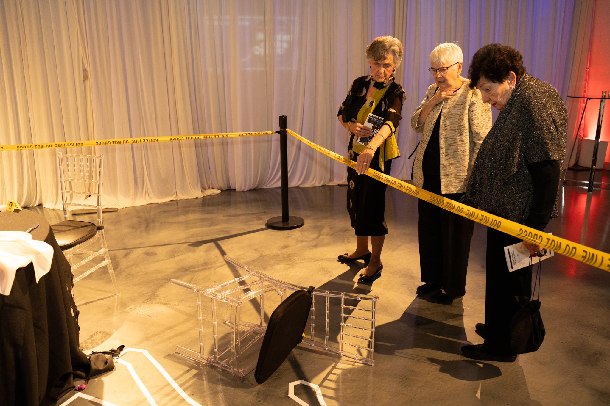 Guests Inspecting the Crime Scene