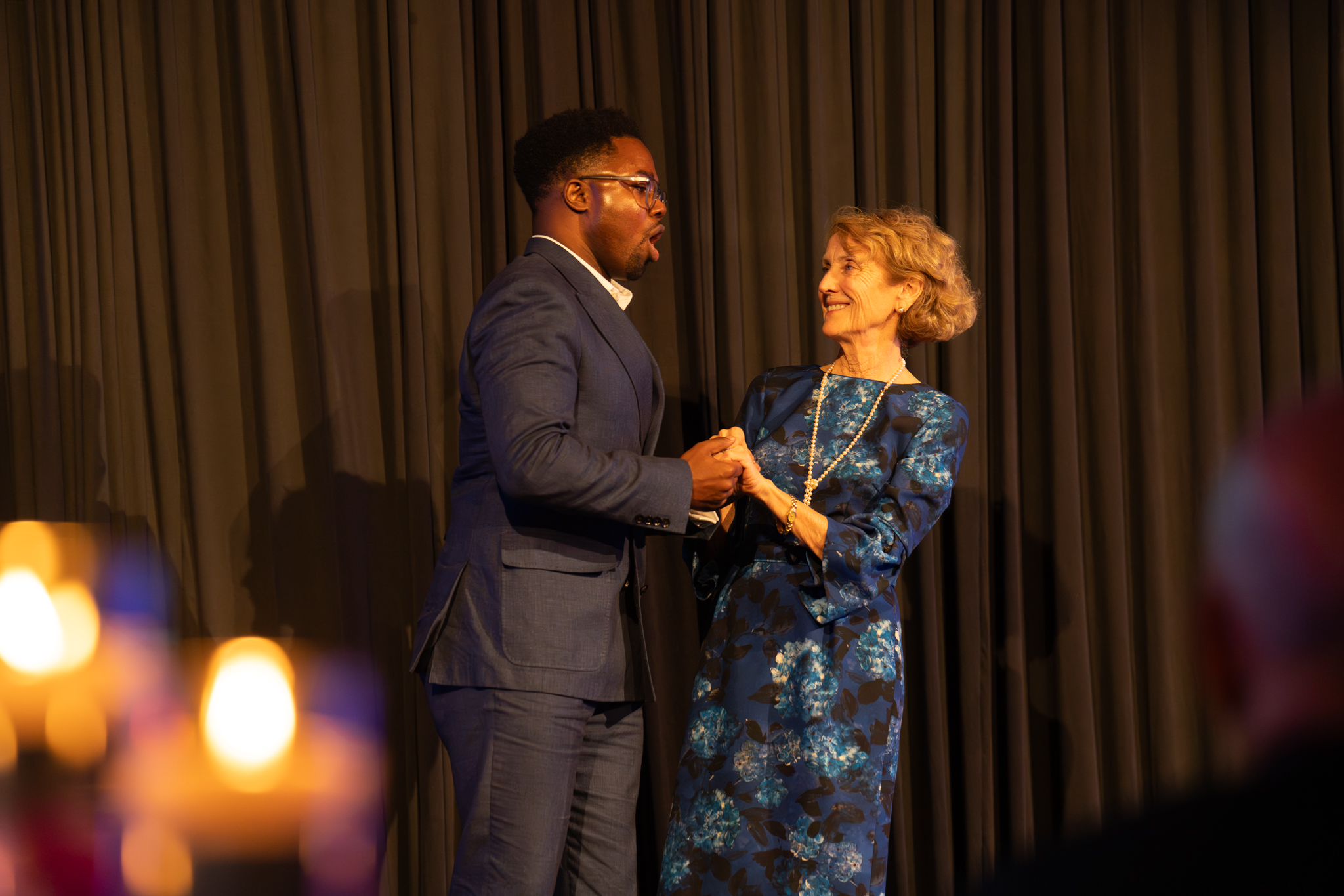 Gala Honoree Dorothy Osborn Serenaded by Baritone Leroy Davis