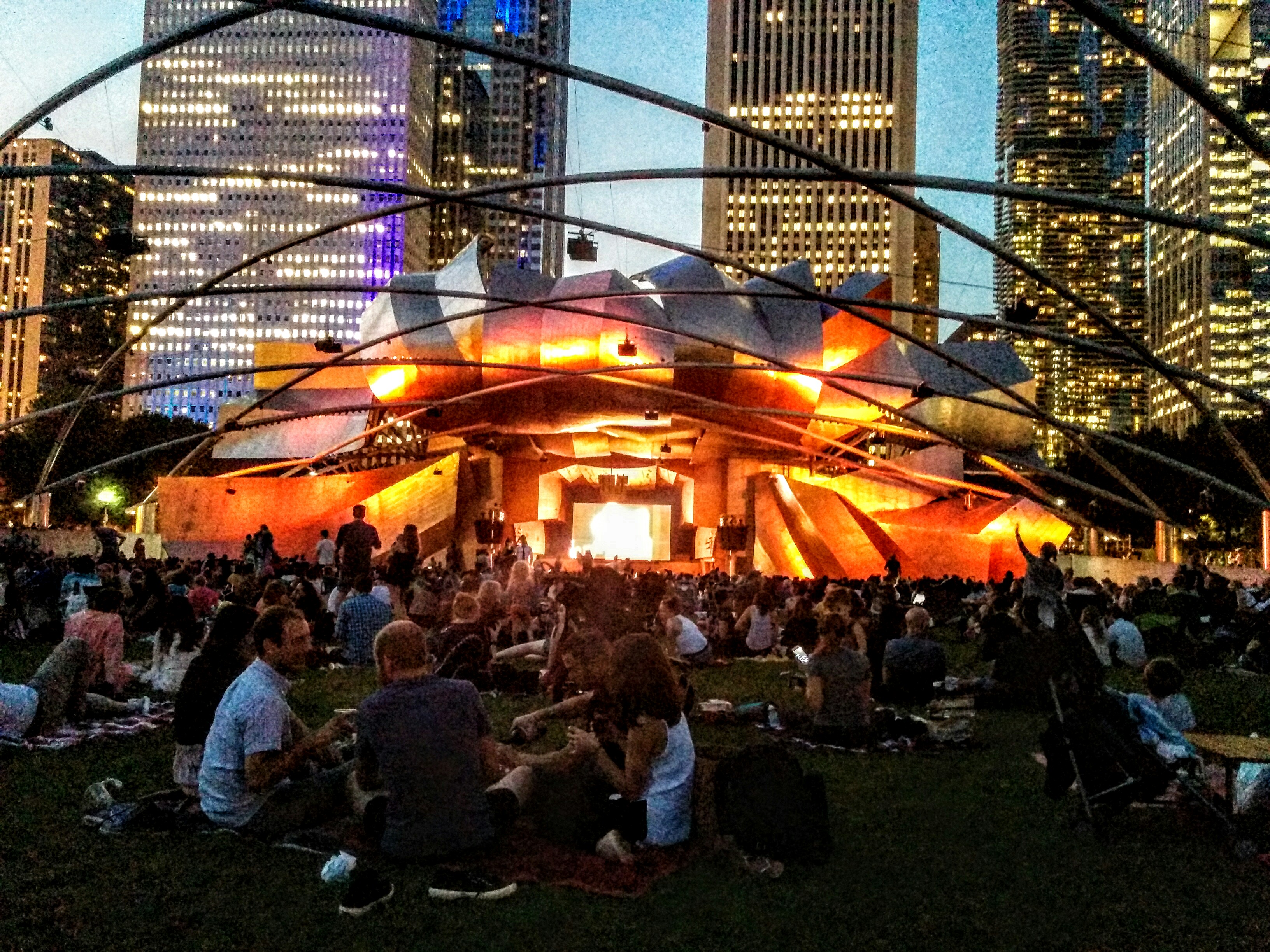 Lollapalooza and Chicago skyline