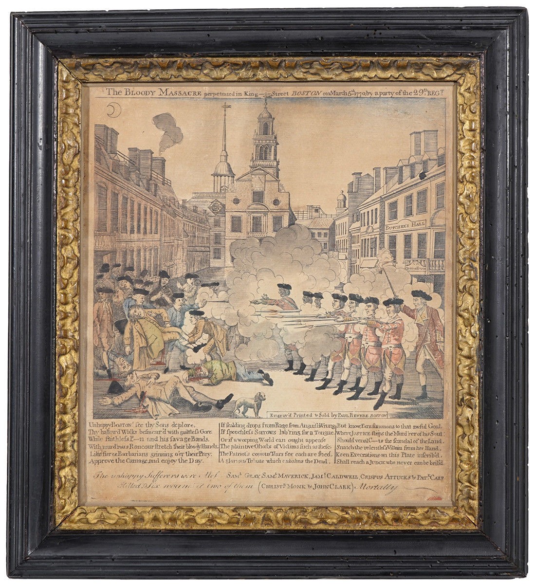 Paul Revere, The Bloody Massacre engraving
