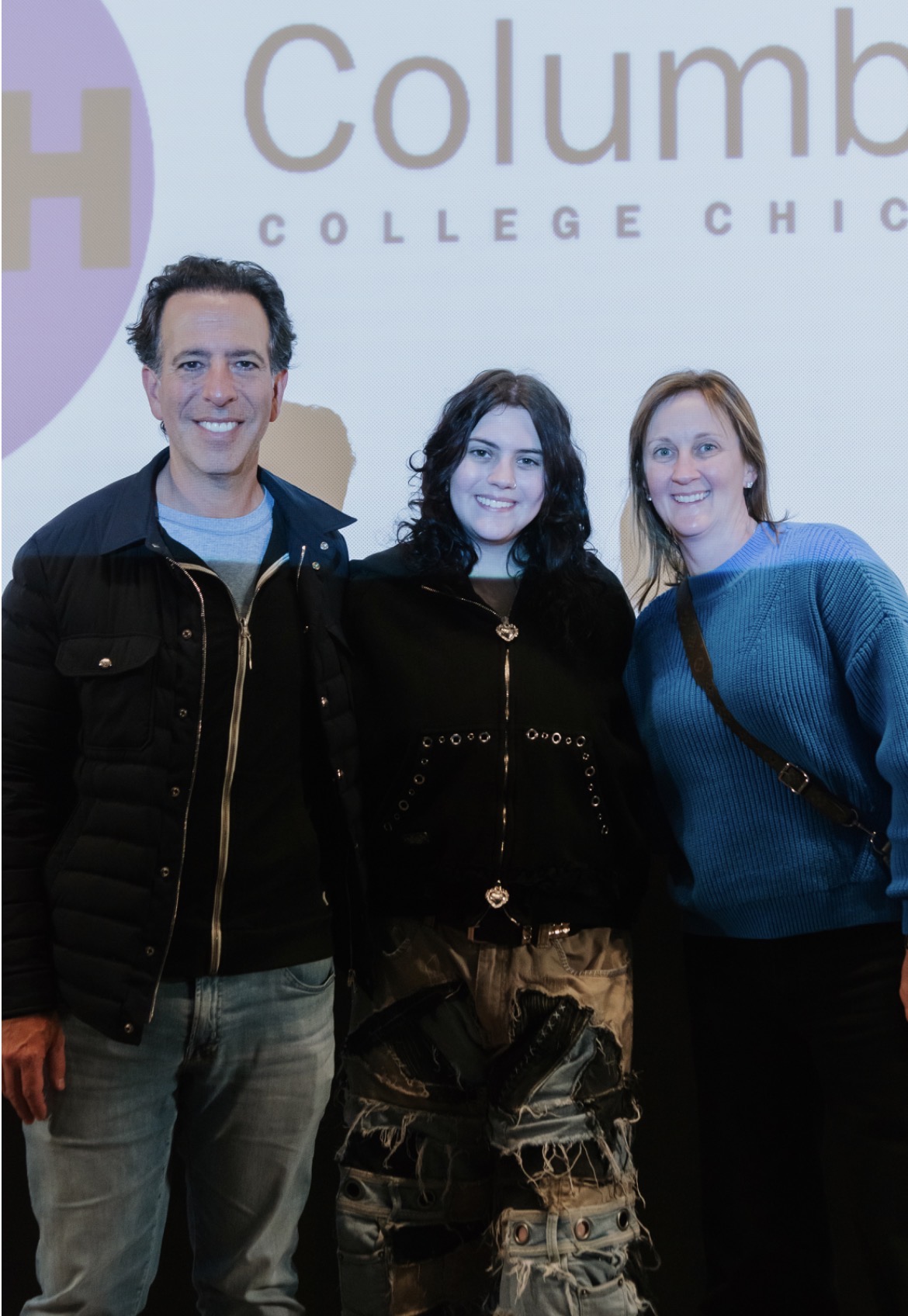 Contestant Chloe Boehm and parents
