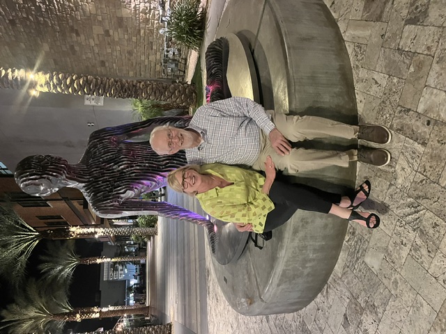 John and Rommy Drummond relaxing at La Serena