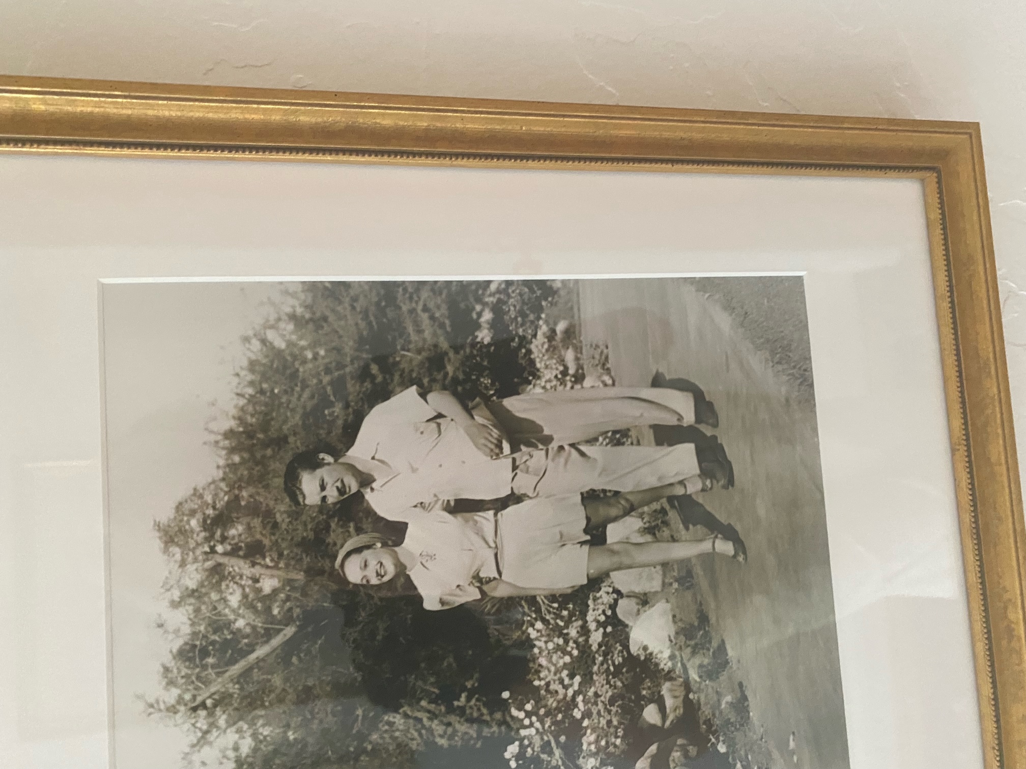 Photos of Dorothy Lamour in the hallway