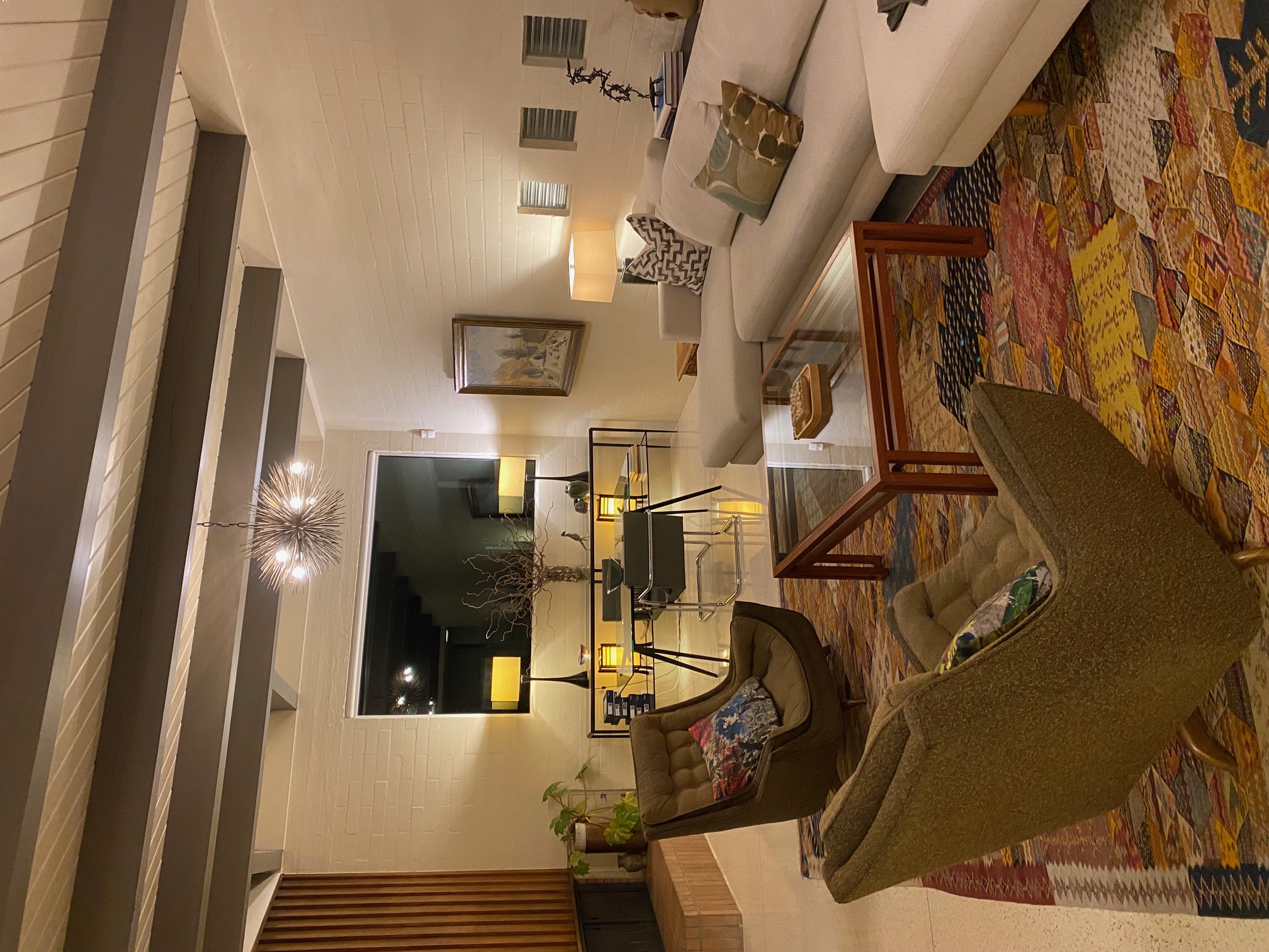 Interior mid-century modern living room of Judy&rsquo;s Albert Frey home