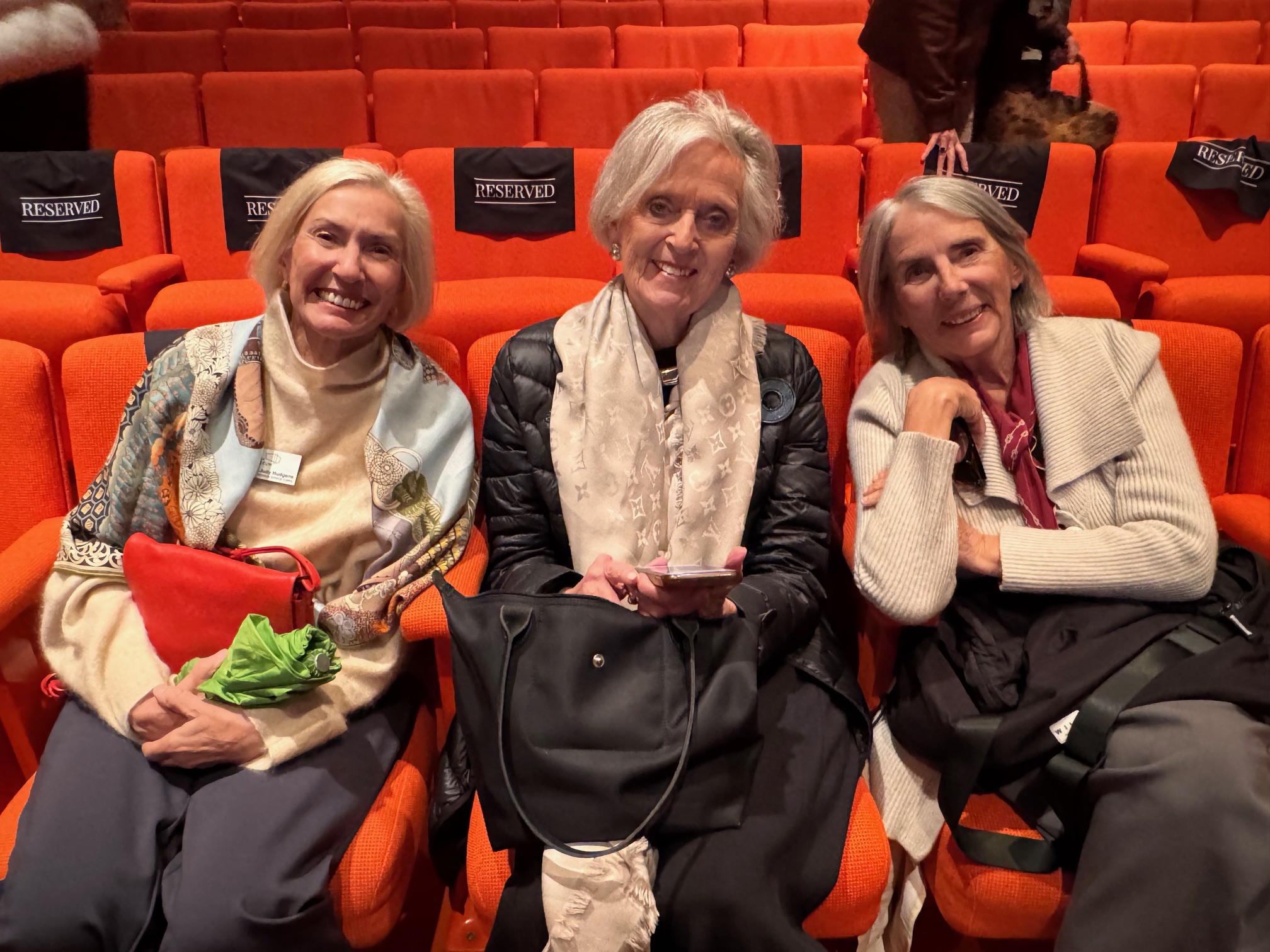 Judy Hodgens, Biba Roesch, Posie Fisher at the Annenberg theatre