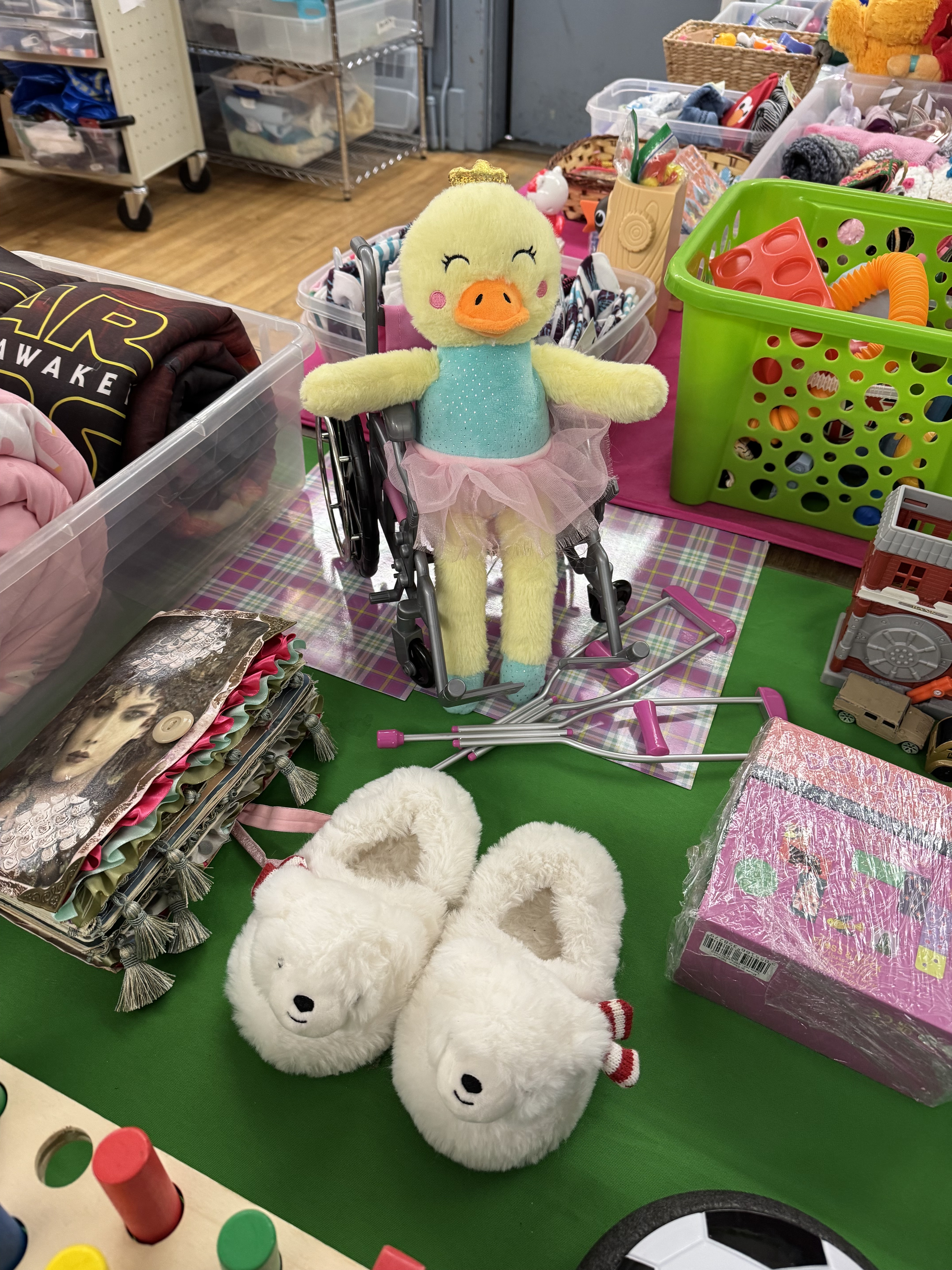 Toys and children&rsquo;s items at St. Chrysostom&rsquo;s Closet