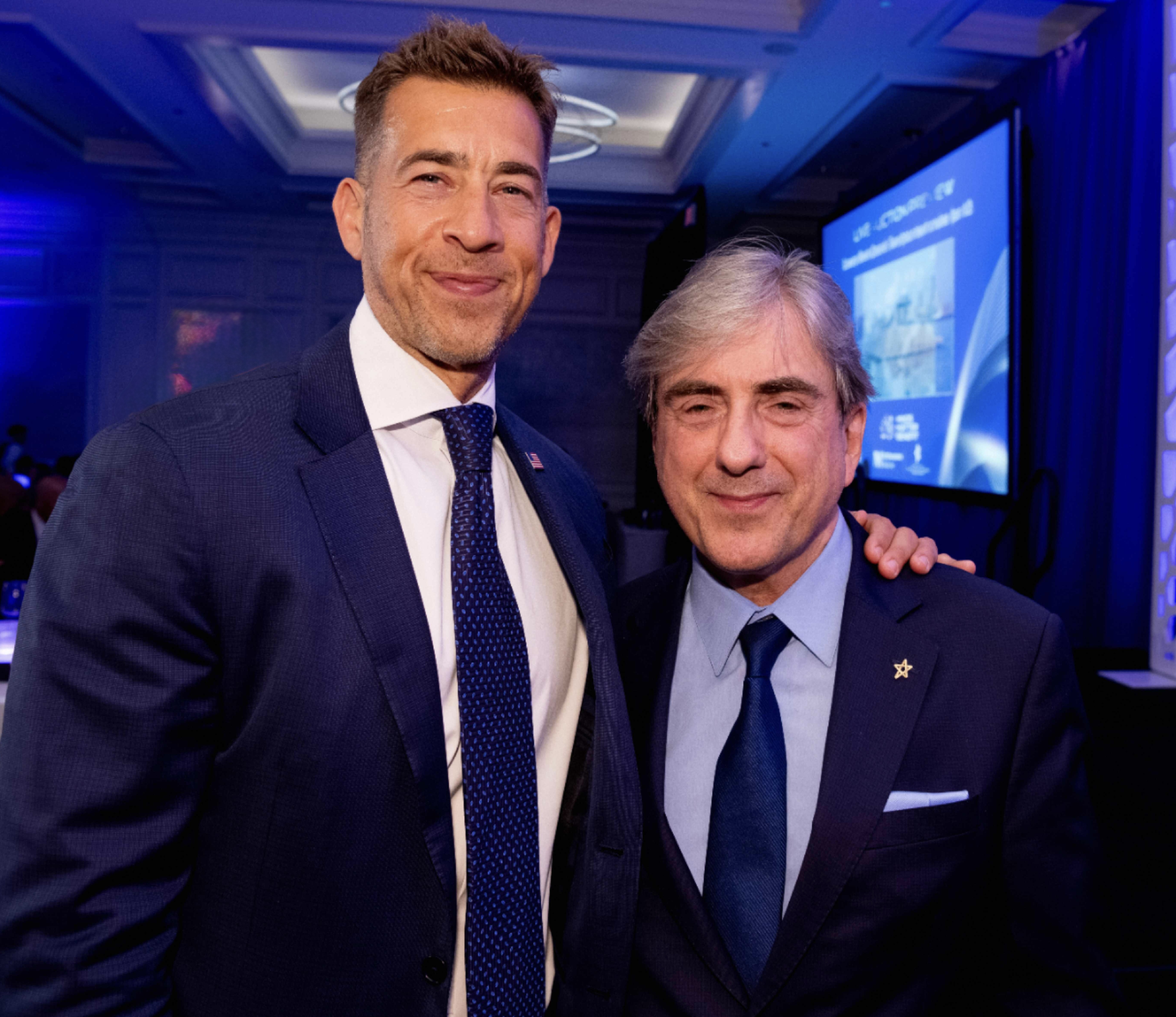 Alexi Giannoulias and Dr. Leonidas Platanias at Minds Matter