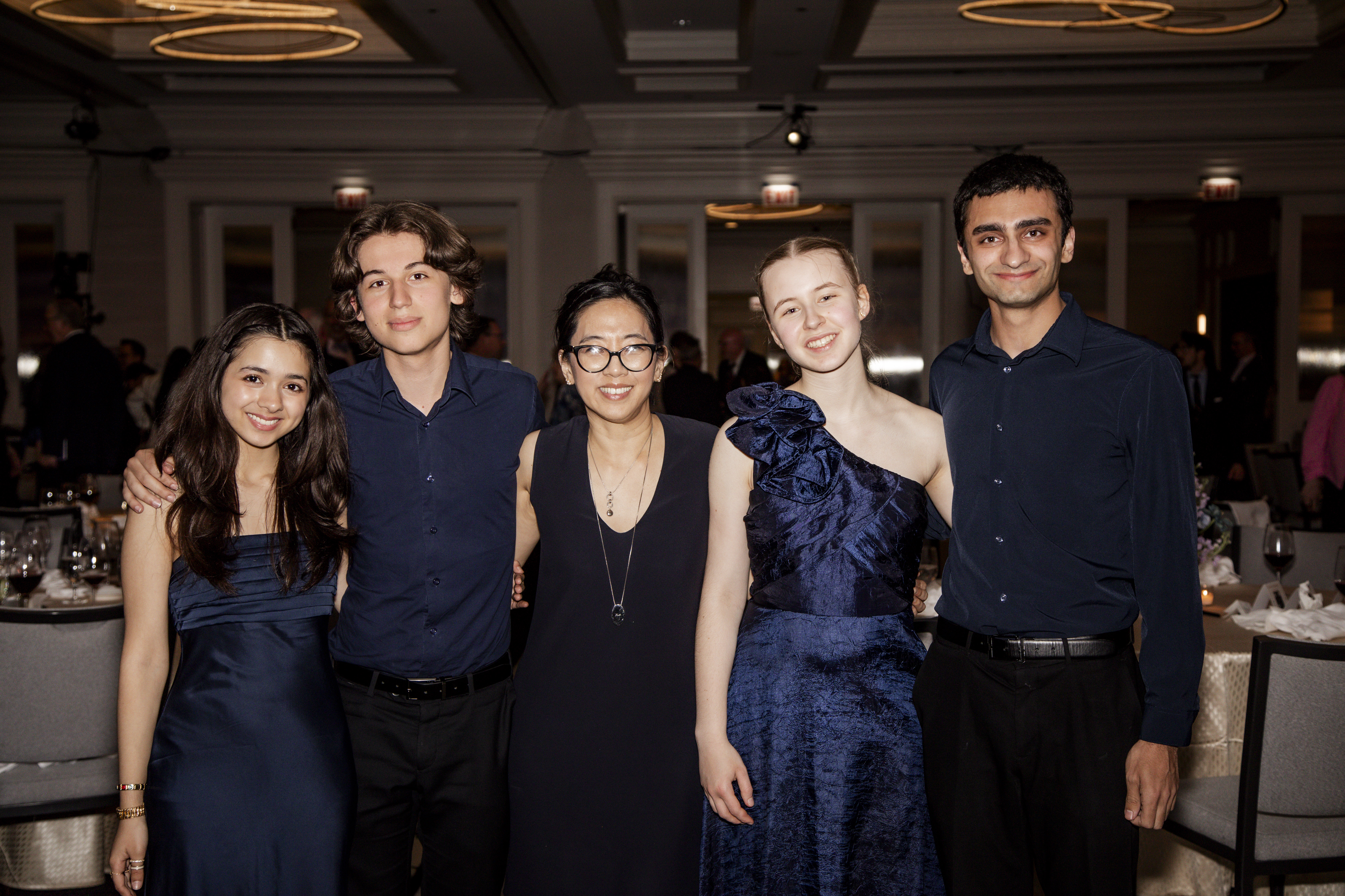 Music Institute Academy's Tikaani Quartet with coach Sang Mee Lee