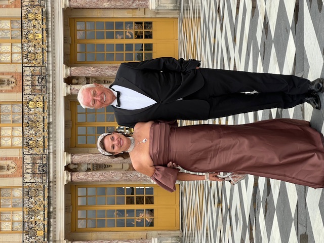 Josée Nadeau and Ivan Dvorak at the Palace of Versailles