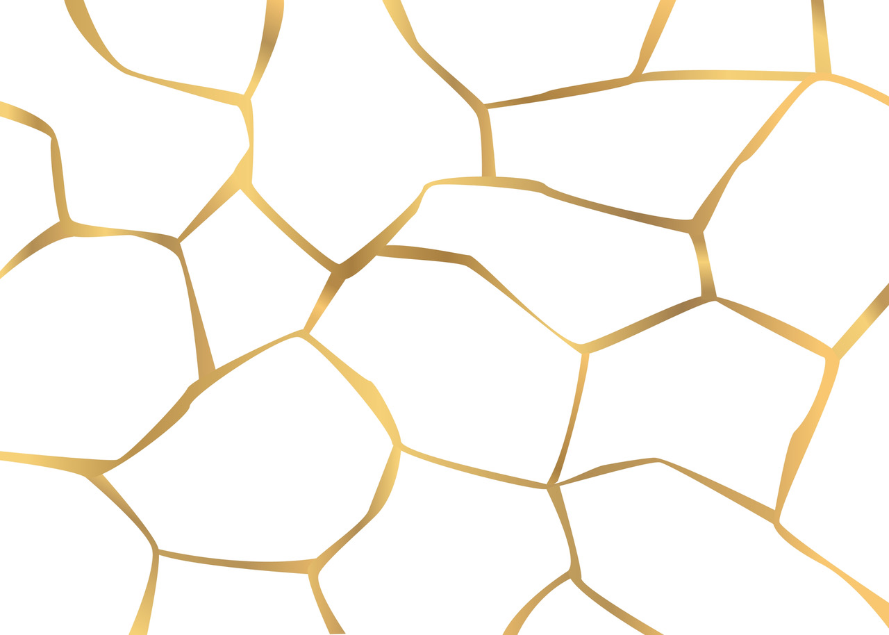 Gold crackle pattern