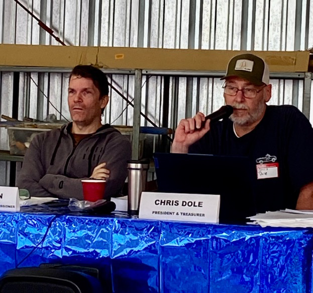 Board member Boyd Allin and Board Chair Chris Dole