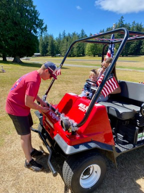 The Blakely Island Fourth of July parade