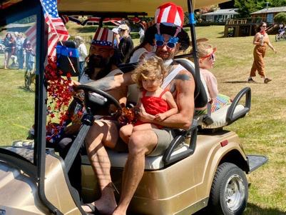The Blakely Island Fourth of July parade