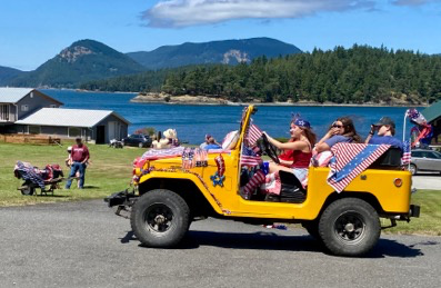 The Blakely Island Fourth of July parade