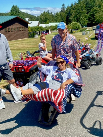 The Blakely Island Fourth of July parade
