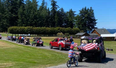 The Blakely Island Fourth of July parade