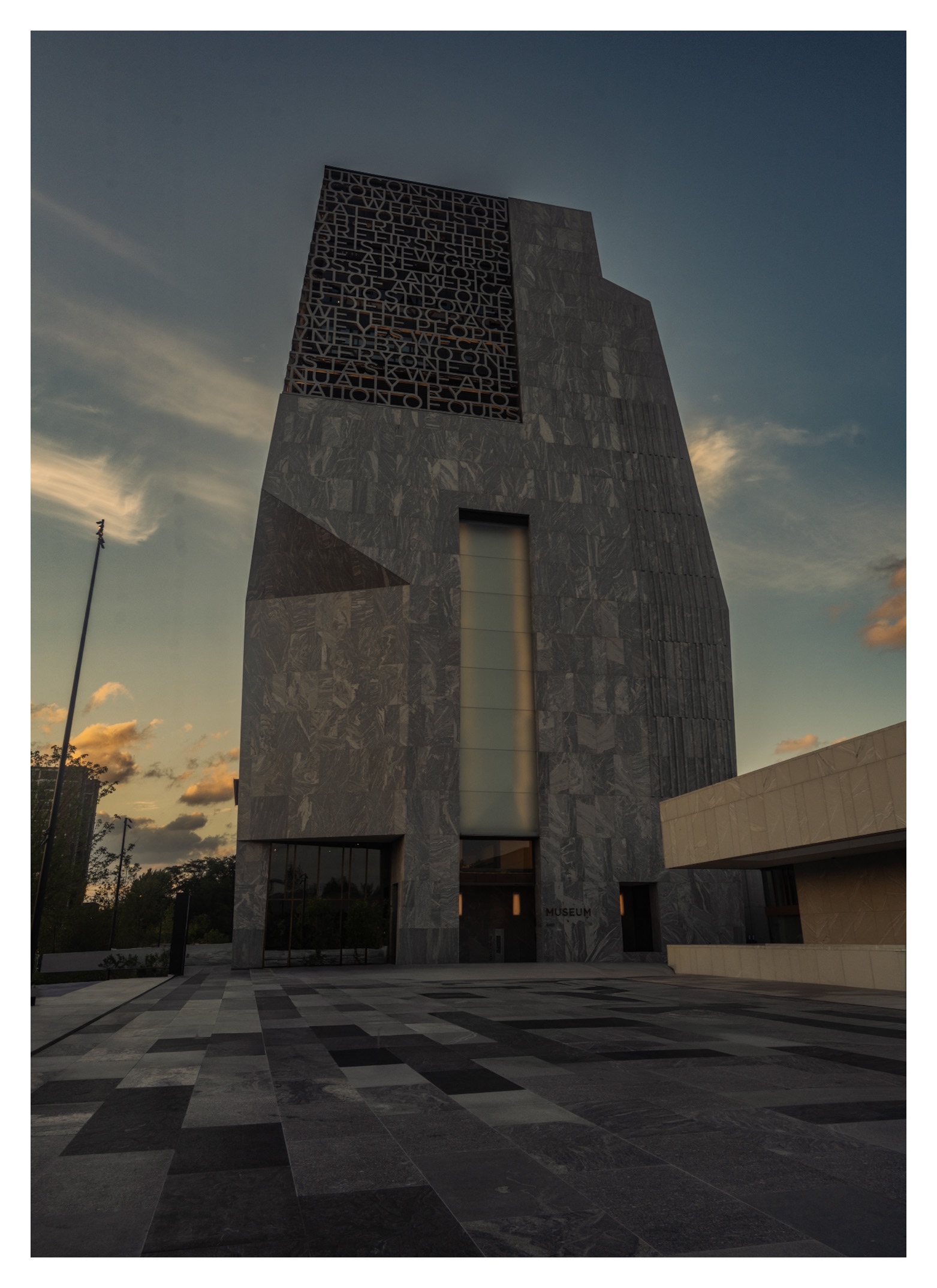 View of the tower at the Obama Presidential Center. Photo: Leo Bommarito